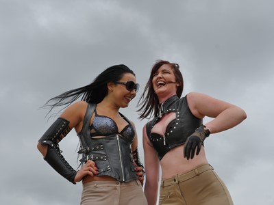 Laughing Mistress Gaia FemDomme Rome Italy Goddess Padrona Leather Corset